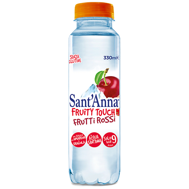 Вода Sant'Anna Fruity Touch со вкусом клубники и вишни негазированная, пэт 0.33 литра